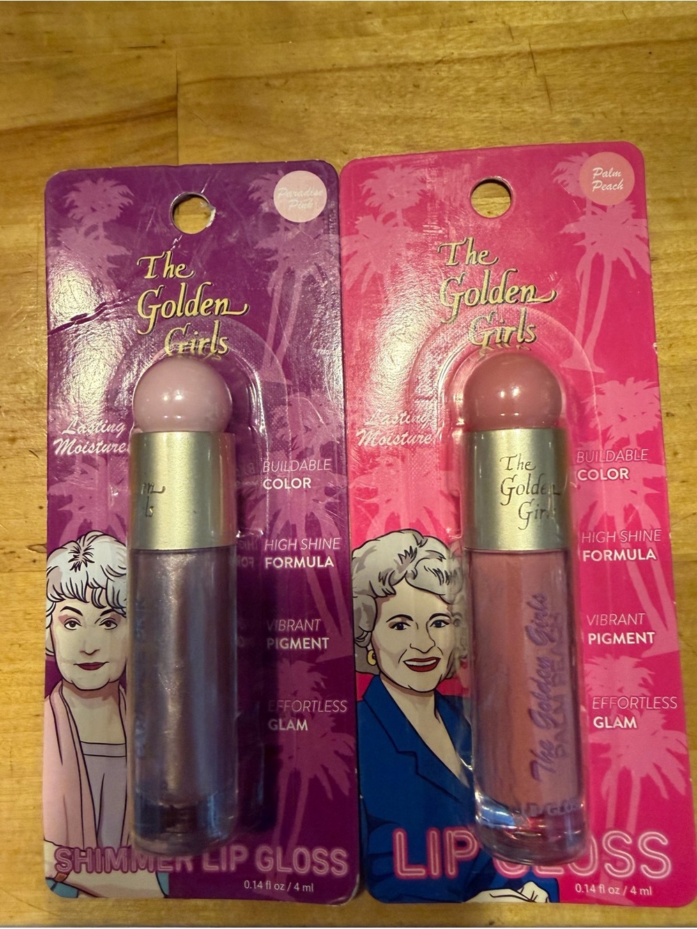 Shimmer Lip Gloss - Pink & Mauve